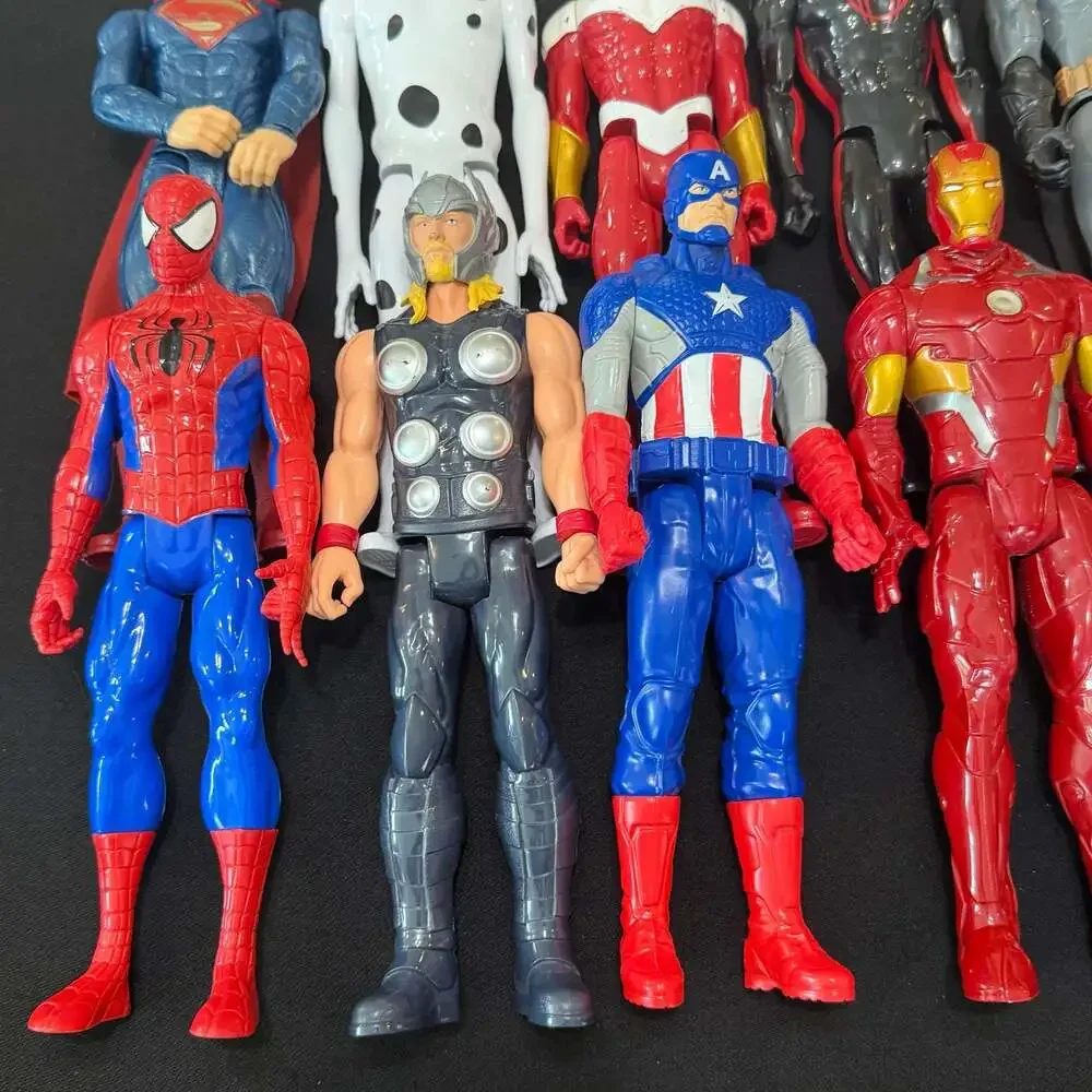 Lot of 10 Marvel and DC 12-Inch Action Figures - Titan Hero Series and More